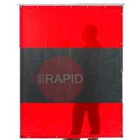 19.91 CEPRO Mixed Colour Welding Curtains with Orange-CE & Green-9 Coverage - 150cm Wide, EN 25980