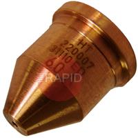 220007 Hypertherm Extended Nozzle. Unshielded Machine Cutting 60 Amp