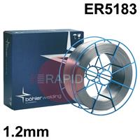 26261 Bohler Union AlMg 4.5Mn 5183, 1.2mm MIG Wire, 7Kg Reel, ER5183
