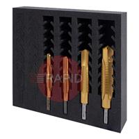 301130-SET1 HMT VersaDrive HD Combi Drill-Tap InsertFoam 4 Piece Set (M12 - M24)