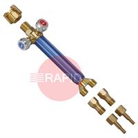 33041100 GasiQ N76 Oxy/Acetylene Complete Shank Kit, with Non-Return Valves & Quick Connector