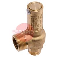 37910025 GasiQ Safety Valve. 25 Bar. G1/2