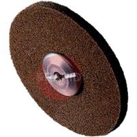 3M-17186 3M Scotch-Brite Roloc EXL Unitised Wheel XL-DR, 76mm x 6mm, 2A Med, (MOQ: 40)