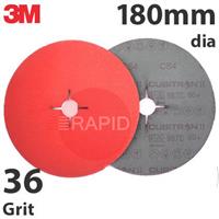 3M-27744 3M Cubitron II 987C Fibre Disc, 180mm (7