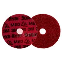 3M-7100274229 3M Sctoch-Brite Precision Surface Conditioning Disc PN-DH, 125mm, Medium (Box of 25)