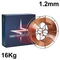45318 Bohler Diamondspark 52RC, 1.2mm Cored MIG Wire, 16kg Reel,  E71T1