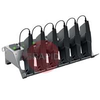 4551.016.EU Optrel Multi Bay Charger for Six E3000/X Batteries, with EU Power Plug