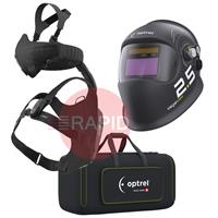 4600.060 Optrel Vegaview 2.5 Welding Helmet & Swiss Air PAPR Air Fed Halfmask System, Ready To Weld Package