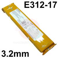 49338 UTP 65 D Stainless Steel Electrodes 3.2mm Diameter x 350mm Long. 1.3kg Vacpac (41 Rods), E312-17
