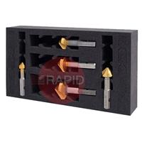 603060-5SET HMT VersaDrive 90° Countersink InsertFoam 5 Piece Set (12.4 - 31mm)