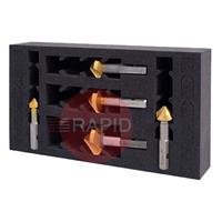 603065-5SET HMT VersaDrive 82° Countersink InsertFoam 5 Piece Set (3/8 - 1