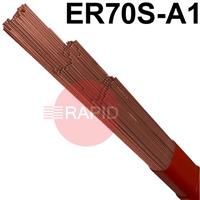 60424 Lincoln LNT 12 Steel TIG Wire, 1000mm Cut Lengths, 5Kg Pack, AWS A5.28 ER70S-A1