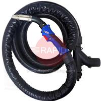 614.0184.1 Binzel RAB GRIP 355LW BBH MIG Fume Extraction Torch 5m (Air Cooled) 300A CO2, 270A Mixed Gases