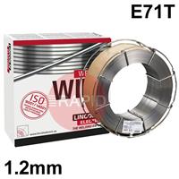 71E-H-12 Lincoln Electric OUTERSHIELD 71 E-H, 1.2mm Gas-Shielded Flux Cored MIG Wire, E71T-1M-JH5