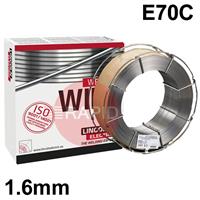 900314N Lincoln Electric OUTERSHIELD MC-710-H Gas-shielded Flux Cored Wires 1.6mm Diameter 16.0 Kg Reel, E70C-6C H4