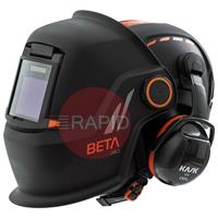 9873029 Kemppi Beta e90A Safety Helmet Welding Shield Kit, with Variable Shade 9-13 ADF & Flip Front for Grinding