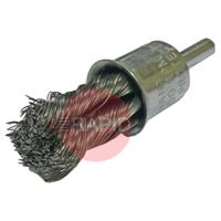 ABWBENDT22 Abracs Twist Knot Spindle Mount End Brush 22mm