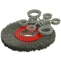 ABWFBG Abracs Wide Faced (Bench Grinder) Brushes Including Adapter Bushes
