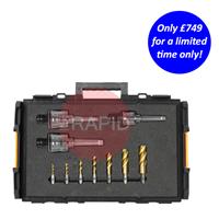 AJ25-132000-SET1 HMT VersaDrive Morse Taper Clutched Adapter 10 Piece Set (M8 - M24)