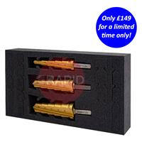 AJ25-506010-SET1 HMT VersaDrive ImpactaStep Cutter Insert Foam 3 Piece Set (16 - 26mm)