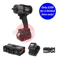 AJ25-808010-025 HMT VersaDrive Impact Wrench V18-900 Kit, w/ 2 x 4.0AH Batteries