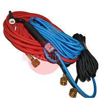 CK-CK2312SFFX CK 230 2 Series Water-Cooled 300 Amp TIG Torch with 4m Superflex Cables, G3/8