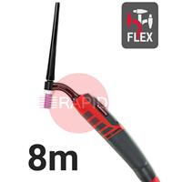CK-EDS230F08 CK Diamond EDS 230FX Flex Head Water Cooled Tig Torch, 8m