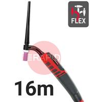 CK-EDS9F16 CK Diamond EDS 9FX Flex Head Air Cooled Tig Torch, 16m
