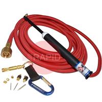 CK-MR712SF CK MR70 Air-Cooled Micro Torch Package, 70Amp, with 3.8m Superflex Cable, G3/8