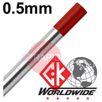 CK-T0207GT2 CK 0.5mm x 175mm (.020 x 7 inch) 2% Thoriated Tungsten