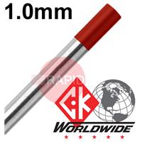 CK-T0407GT2 CK 1.0mm x 175mm (.040 x 7 inch) 2% Thoriated Tungsten