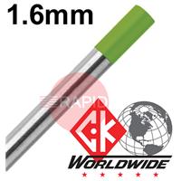 CK-T1167GTM CK 1.6mm x 175mm (1/16 x 7 inch) LaYZr Tungsten