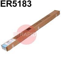 ED70196 Lincoln Superglaze 5183 Aluminium TIG Wire, 1000mm Cut Lengths - AWS 5.10 ER5183. 5Kg Pack