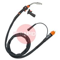 GXE408GAMN5 Kemppi Flexlite GXe K8 408GAMN Air Cooled 400A MIG Torch, w/ Euro/Amphenol Connection & GRE80 Torch Remote - 5.0m