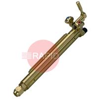 H3115 Harris 198-2FR35 Two Hose 35 x 250mm Barrel Machine Cutting Torch with Rack.