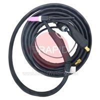 W000278919 Lincoln WTT2 17 EB Air-Cooled TIG Torch with 5 Pin Plug, 8m