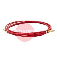 W0STRD0912FE Kemppi Steel Red Wire Liner, for 0.9-1.2mm Ferrous Steel. OD 5.6 - ID 1.8