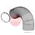 0000101907  Hose L=650mm /Ø 161mm, Including 2 Hose Clamps