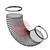 0000102007  Hose Set (3) Ø 100mm (Antistatic) (ATEX) Including 6 Hose Clamps