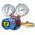 0785-2164  ESAB GCE FE300 Oxygen Regulator Side Entry, 4 Bar, G5/8
