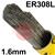 4010897  Esab OK Tigrod 308L Stainless Steel Tig Wire, 1.6mm Diameter x 1000mm Cut Lengths - AWS A5.9 ER308L. 5.0kg Pack