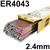 180416R120  Esab OK Tigrod 4043 Aluminium Tig Wire, 2.4mm Diameter x 1000mm Cut Lengths - AWS A5.10 R4043. 2.5kg Pack