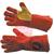 7940X4X000  Ultima S6 Red / Gold Premium Gauntlet - Size 10