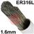 0700500961  316L Stainless Steel Tig Wire, 1.6mm Diameter x 1000mm Cut Lengths - AWS A5.9 ER316L. 5.0kg Pack