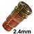 SPT01010  Furick 2.4mm Stubby Gas Lens Collet Body - Tig Torch Sizes 17, 18 and 26