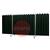 WB300112A  CEPRO Robusto XL Triptych Welding Screen with Green-6 Strips - 4.4m Wide x 2.1m High, Approved EN 25980
