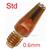 42,0001,6524,10  Fronius - Contact Tip 0.6mm / M6 / 8mm x 24mm (Pack Of 10)