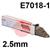 509236  Lincoln Electric Conarc 49C Low Hydrogen Electrodes 2.5mm Diameter x 350mm Long. 12.0kg Carton (6 x 2.0kg 110 Rod Packs). E7018-1 H4R