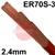 58108  Lincoln Electric LNT 25, 2.4mm Steel TIG Wire, 5Kg Pack, ER70S-3