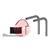 T39-AUTOMOTIVE  Plymovent NMB Wall Mounting Bracket for Flex/UltraFlex-3/4 + FAN-28/42